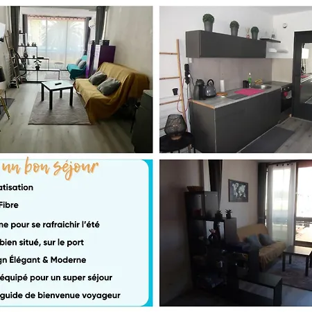 Sur Le Port, Climatisation, Wifi, Piscine, Lave-linge Appartement Gruissan