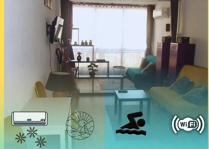 Sur Le Port, Climatisation, Wifi, Piscine, Lave-linge Appartement